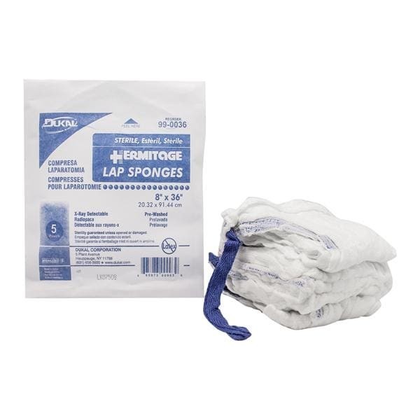 Pre-Washed Laparotomy Sponge 8x36" Sterile