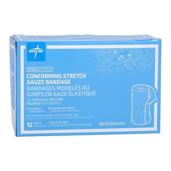 Sof-Form Gauze Bandage Rayon Polyester Blend 1x75" Sterile 96/Ca