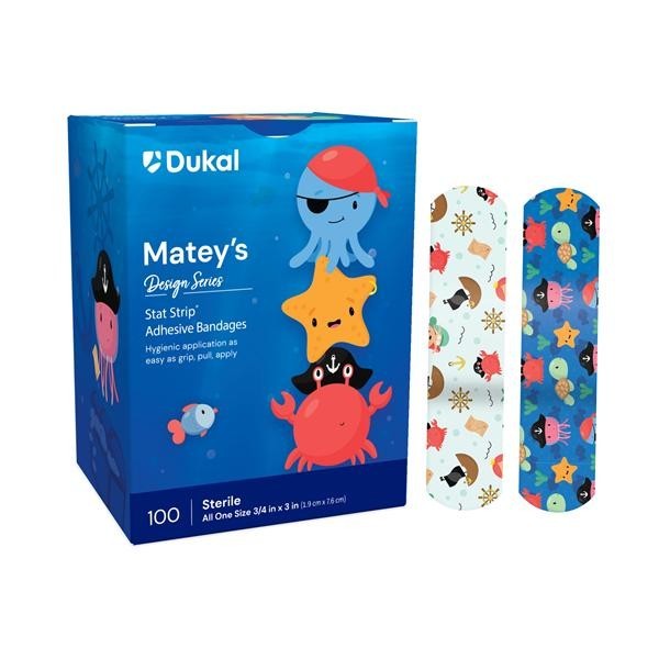 Stat Strip Adhesive Bandage PE Film 3/4x3" Matey's Sterile 1200/Ca