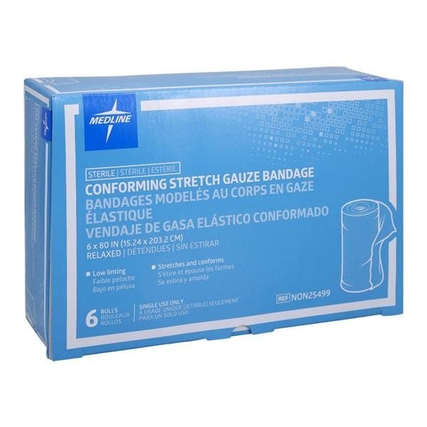 Sof-Form Gauze Bandage Rayon Polyester Blend 6x75" Sterile 6/Bx 8 BX/CA