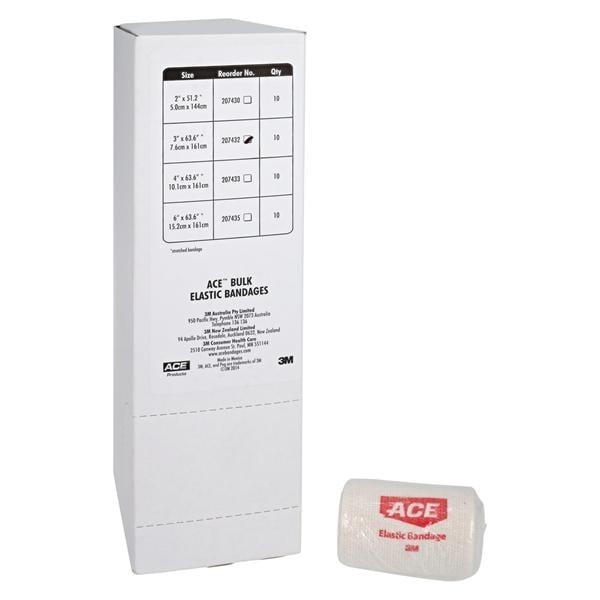 ACE Stretch Bandage Elastic 3"x5yd Beige Non-Sterile 10/Bx 5 BX/CA