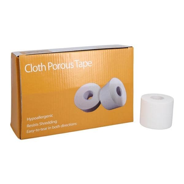 Athletic Tape Cloth 2"x10yd White Non-Sterile 6/Bx 12 BX/CA