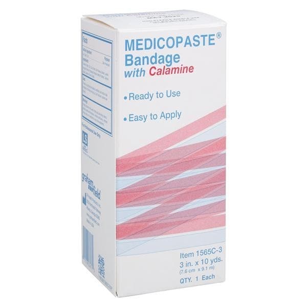 Medicopaste Unna Boot Bandage Calamine 3"x10yd Ea 12 EA/CA