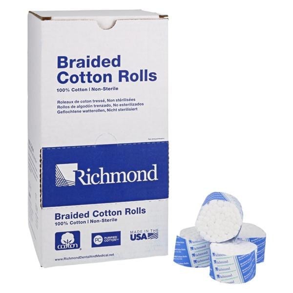 Braided Cotton Roll 1.5 in Non Sterile 2000/Bx 12 BX/CA