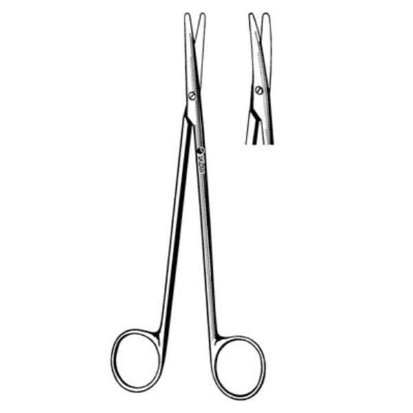 Metzenbaum Dissecting Scissors Curved 7" Stainless Steel Non-Sterile Reusable Ea