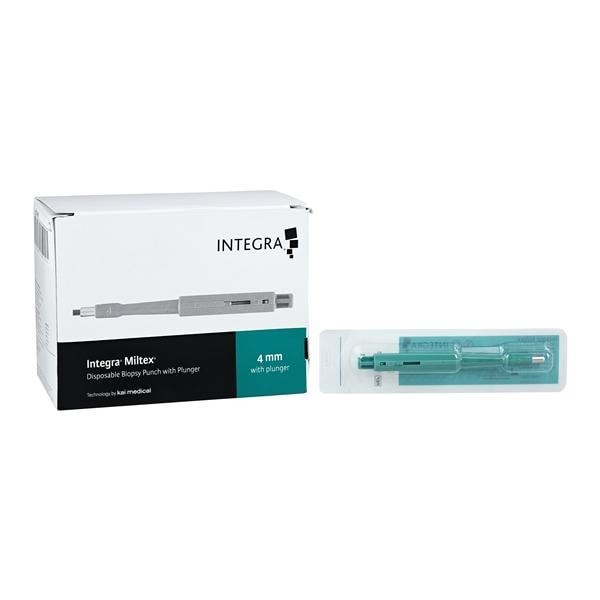 Kai Keyes Biopsy Punch 4mm Stainless Steel Blade Sterile Disposable 25/Bx