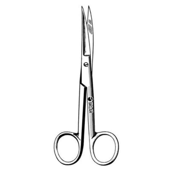 Operating Scissors Curved 4-1/2" Stainless Steel Non-Sterile Reusable Ea