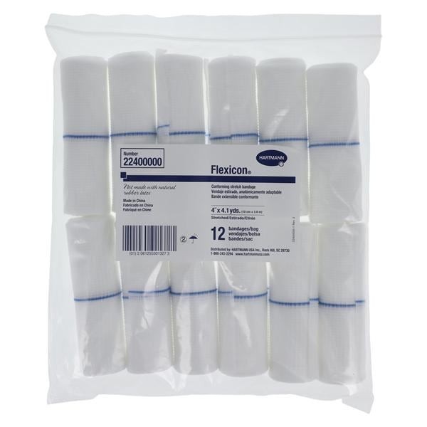 Flexicon Conforming Bandage Gauze 4"x4.1yd Non-Sterile 12/Bg 8 BG/CA