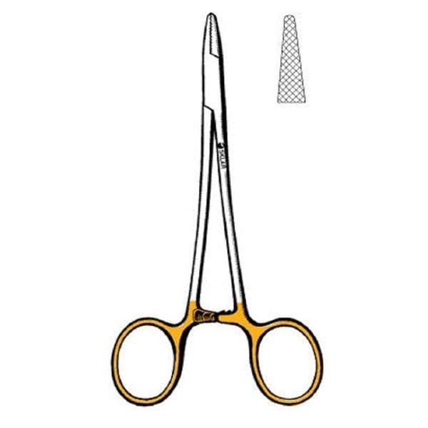 Baumgartner Suture Needle Holder 5-1/4" Stainless Steel Ea