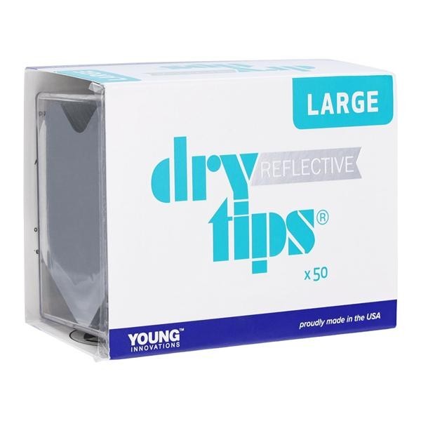 Dry Tips Reflective Cotton Roll Substitute White Large 50/Bx 36 BX/CA