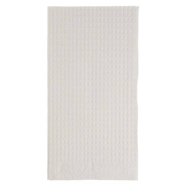 Patient Bib 3 Ply Tissue / Poly Back 17 in x 18 in White Disposable 500/Ca