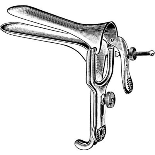 Graves Vaginal Speculum 6x1-3/4" Extra Long Ea