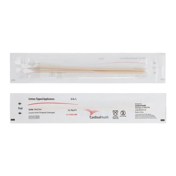 Applicator 6 in Wood Shaft Sterile 1 000/Ca