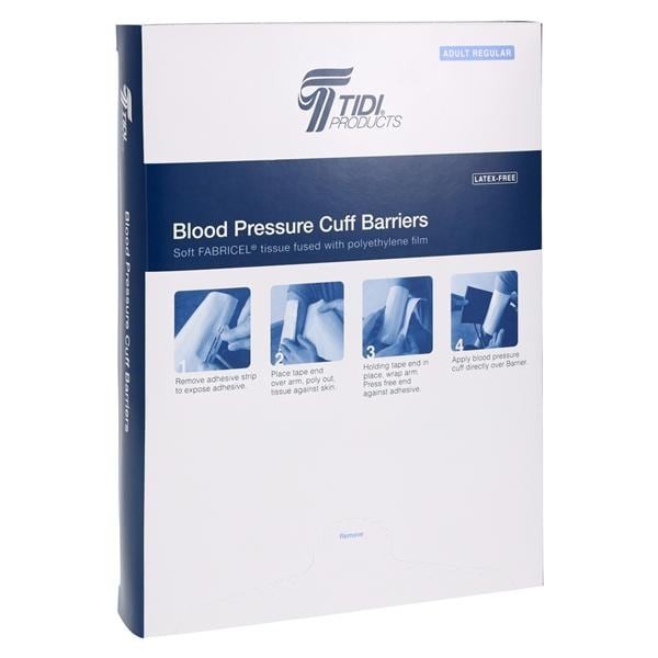 Blood Pressure Cuff Barrier 18.8 in x 6.75 in Fbrcl/Poly Flm Wht Disp 50/Bx 6 BX/CR