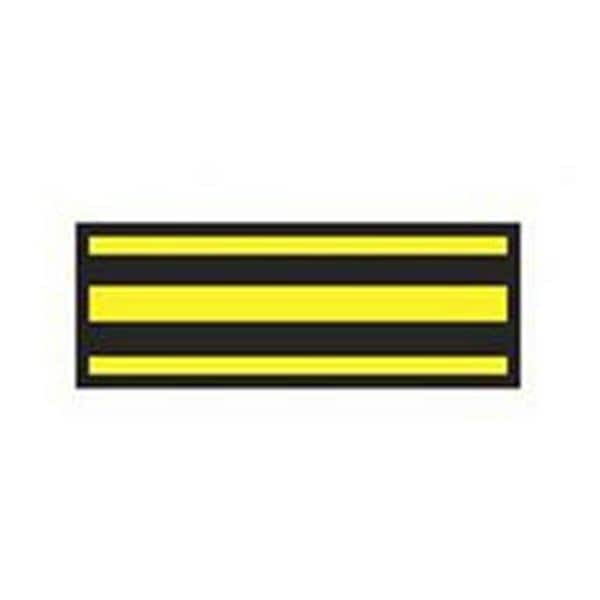 ColorTrack Instrument ID Tape Black/Yellow Stripe 8-1/2x11" Disposable Ea
