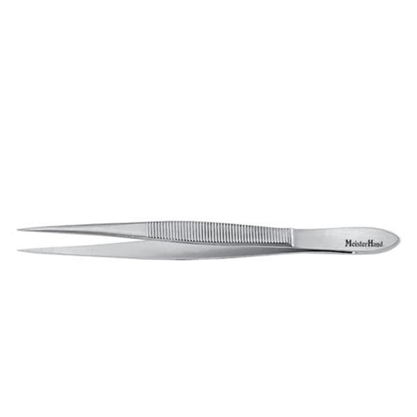 Meister-Hand Plain Splinter Forcep Straight 4-1/2" Stainless Steel Ea