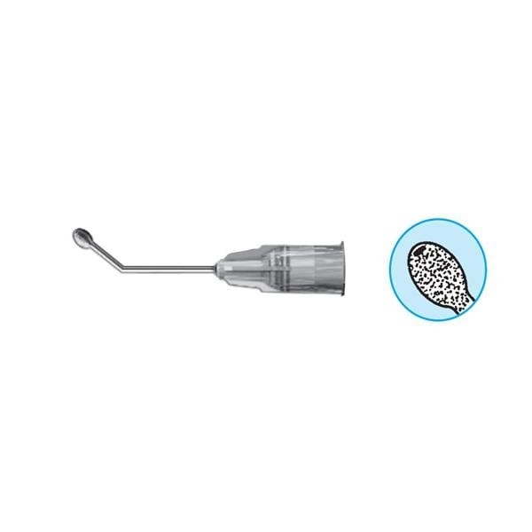 Cannula Capsule Polisher 25gx1" 10mm Roughened Olive Bend 10/Bx