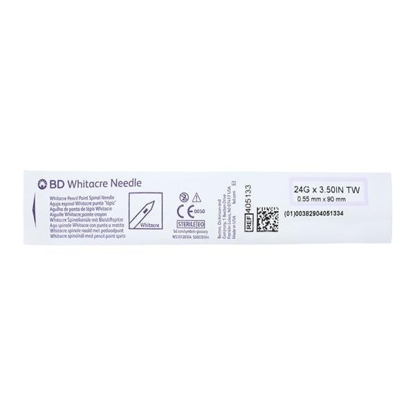 Whitacre Anesthesia Spinal Needle 24g 3.5" 5 BX/CA