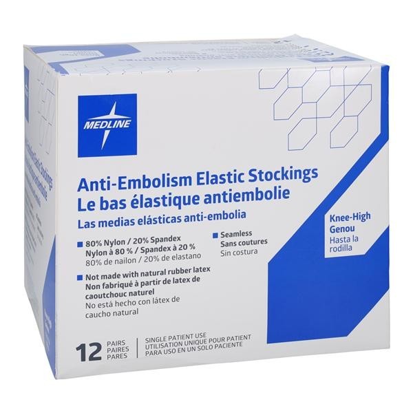 EMS Anti-Embolism Stocking Knee High Large White