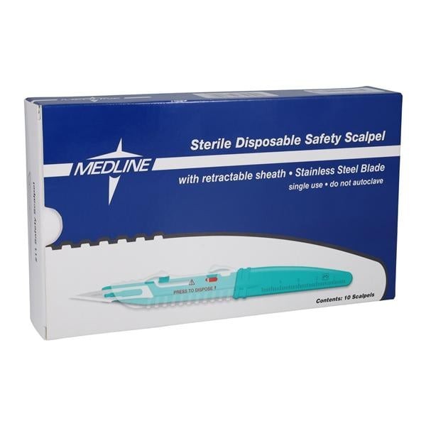 Disposable Safety Surgical Scalpel No. 11 Stainless Steel Blade Sterile