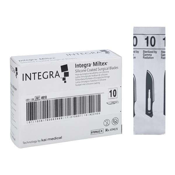Silicone Coated Sterile Surgical Blade No. 10 Disposable 100/Bx
