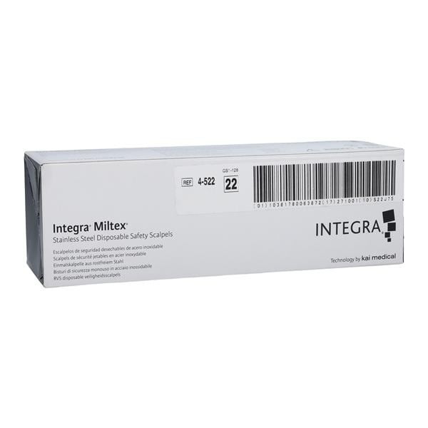 Scalpel Surgical No. 22 Plastic Safety Sterile Disposable 10/Bx