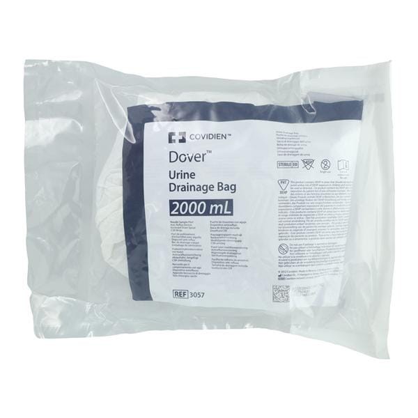 Dover Urinary Drainage Bag 2000cc Reusable Anti-Reflux Chamber 20 EA/CA