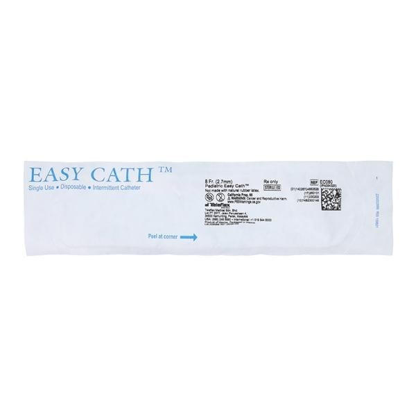 Catheter Intermittent EasyCath 8Fr Straight Tip PVC Self-Cath 11" Ea 50 EA/BX