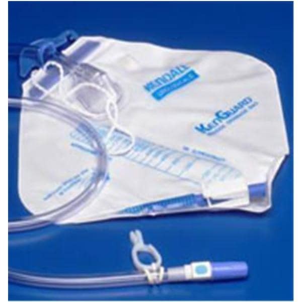 Dover Urinary Drainage Bag 2mL Disposable No Anti-Reflux Chamber 20 EA/CA