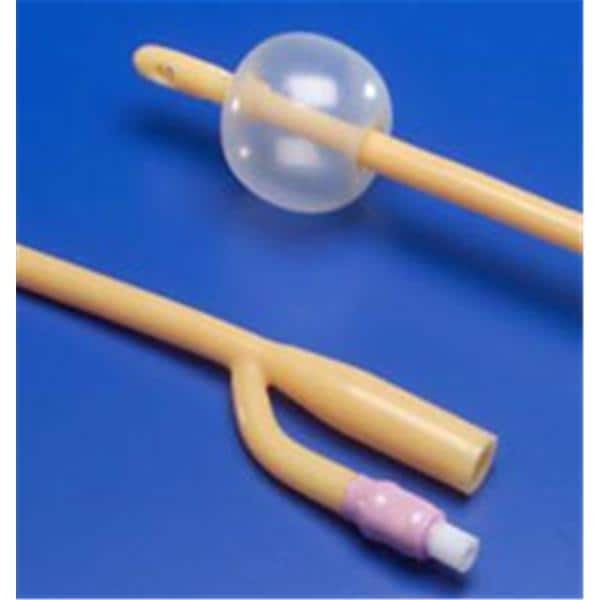 Dover 2-Way Foley Catheter Straight Tip Silicone Elastomer Coated 12Fr 5cc