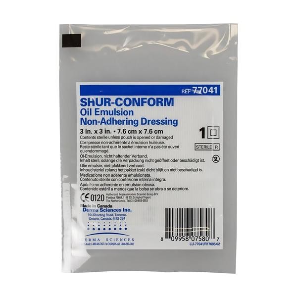 Shur-Conform Knitted Cellulose Acetate Gauze Dressing 3x3" Sterile Sqr NAdhr LF 12 BX/CA