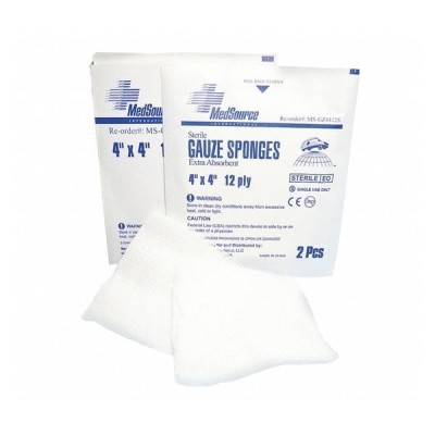 Cotton Gauze Sponge 4x4" 12...