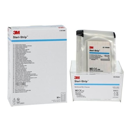Steri-Strip Skin Closure Strip Non-Woven Rayon Backed 1/2x2" White 50/Bx 4 BX/CA