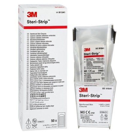 Steri-Strip Skin Closure Strip Non-Woven Rayon Backed 1/4x3" White 50/Bx 4 BX/CA