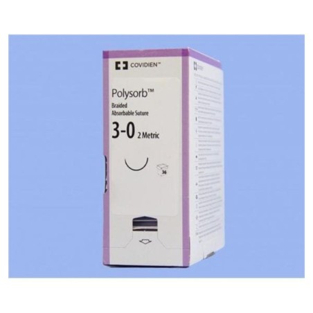 Polysorb Suture 3-0 27" Polyester Braid GS-10 Undyed 36/Ca