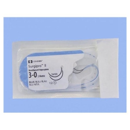 Surgipro II Suture 3-0 36" Polypropylene Monofilament CV-25/CV-25 Blue 36/Bx