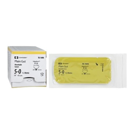 Surgigut Suture 5-0 18" Plain Gut Monofilament P-13 Undyed 12/Ca