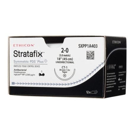 Stratafix Symmetric PDS Plus Suture 2-0 18" PDO/Trclsn Mnflmnt CT1 Vio 12/Bx