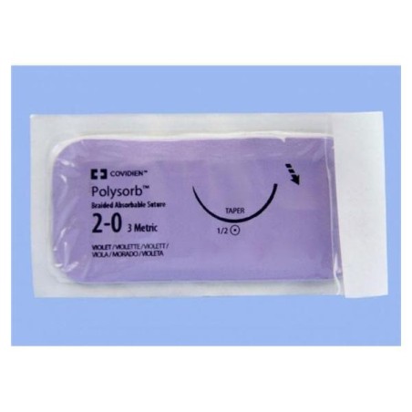 Polysorb Suture 2-0 30" Polyester Braid GS-21 Violet 36/Ca