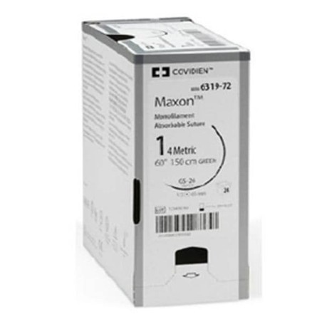 Maxon Suture 6-0 30" Polyglyconate Copolymer Monofilament CV-22 Green 36/Ca