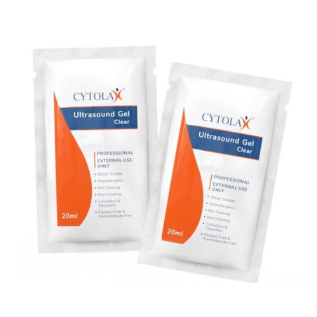 Cytolax Non-Sterile Thick Clear Ultrasound Gel - 20ml x 50 Sachets