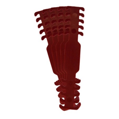 Face Mask Strap Fastener Ear Guard - Dark Red - Pack of 5