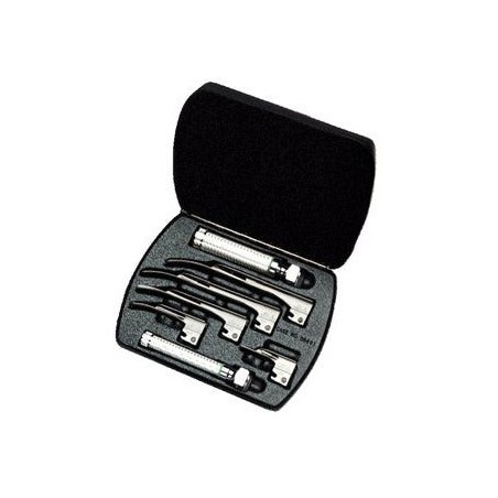 Welch Allyn Miller Fibre Optic Laryngoscope Set - No. 0, No. 1, No. 2, No. 3 & No. 4