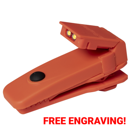 Clip-on Torch With Dual LED - Orange