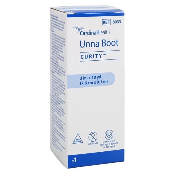Curity Unna Boot Bandage Zinc Oxide 3"x10yd White Ea 12 EA/CA