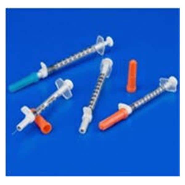 TB Tray 28gx1/2" 1cc Permanently Attached Needle Safety Low Dead Space 20/Pk 40 PK/CA