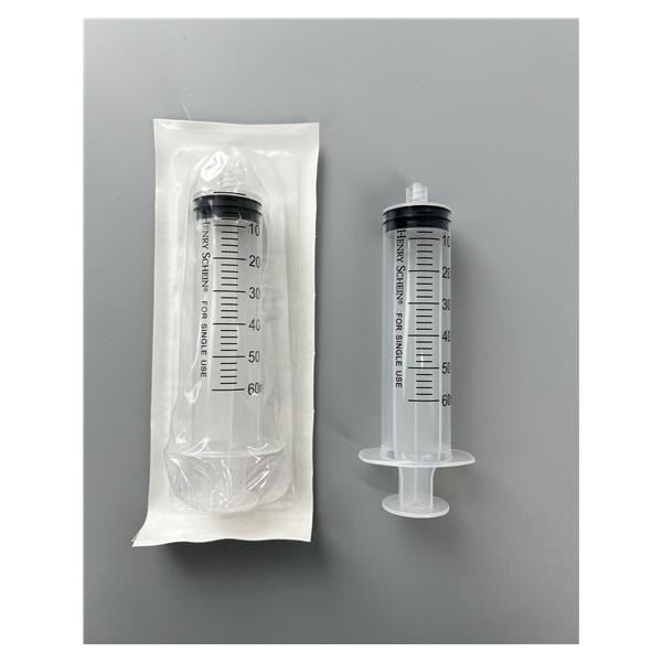 Luer Lock Syringe 60cc Clear Low Dead Space 50/Bx 3 BX/CA