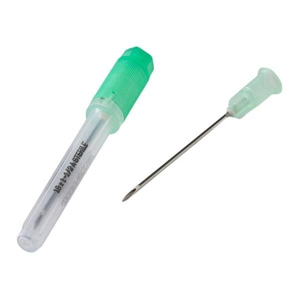 Monoject Hypodermic Needle 19gx1" Lime Conventional 100/Bx 10 BX/CA