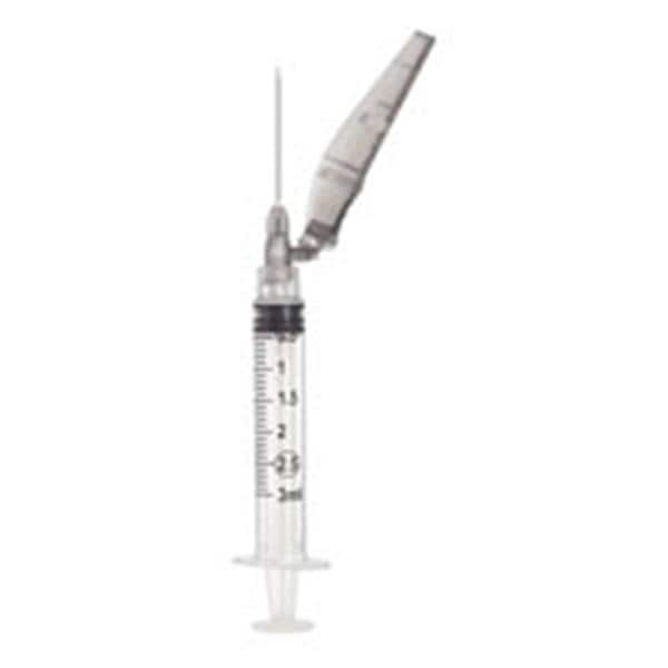 Hypodermic Syringe/Needle 27gx1/2" 1cc Gray Safety No Dead Space 100/Bx 12 BX/CA