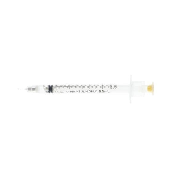 VanishPoint Insulin Syringe 30gx3/16" 0.5mL Safety Device No Dead Space 100/Bx 8 BX/CA